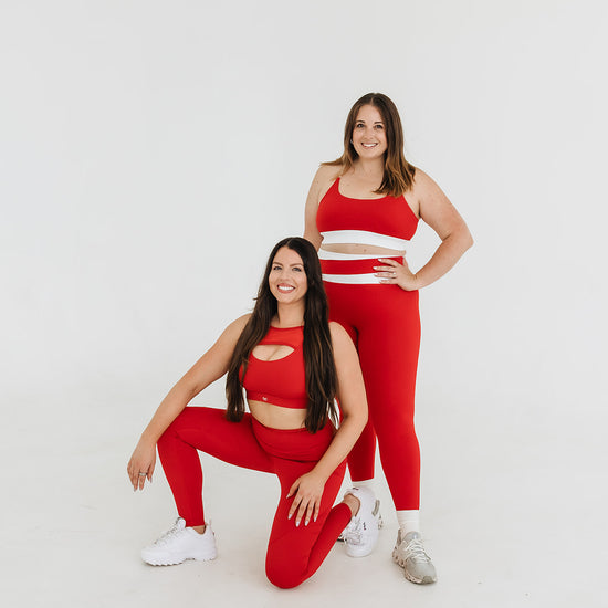 RED REIGN CORE AXIS SET (Leggings) - UNLMTD Active + Lounge