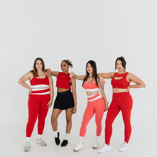 RED REIGN CORE AXIS SET (Leggings) - UNLMTD Active + Lounge